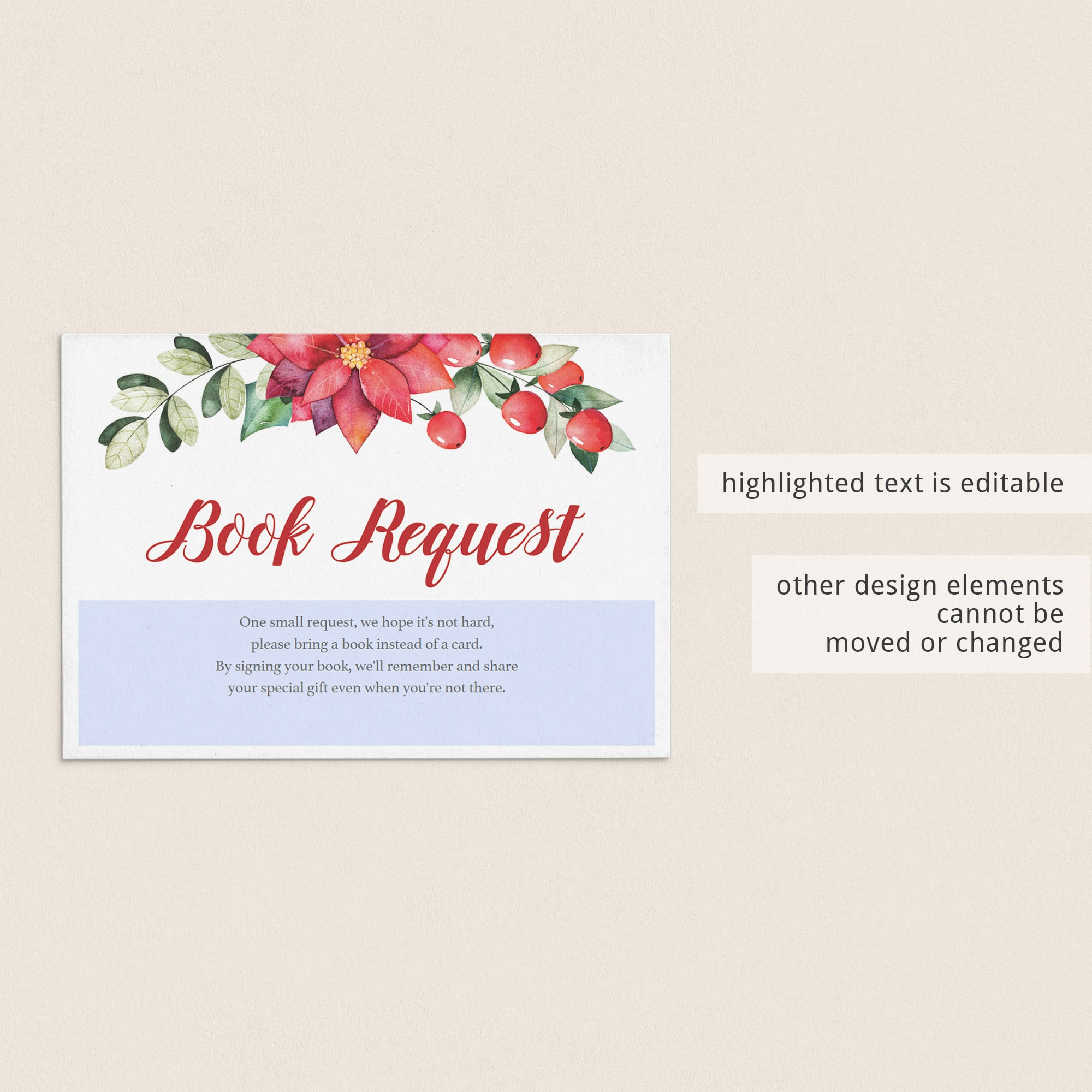 Christmas baby shower insert cards by LittleSizzle