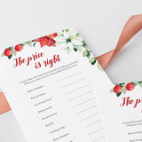Winter Floral Baby Shower Games Bundle Instant Download