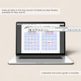 Prefilled Bingo Cards for Winter Bridal Shower