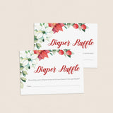 Red and white floral baby shower ideas by LittleSizzle