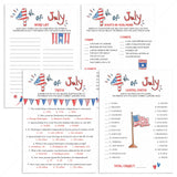 4th of July BBQ Games Bundle Instant Download by LittleSizzle