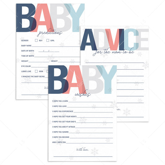 Winter baby shower games download by LittleSizzle