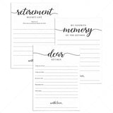 Minimal Calligraphy Retirement Cards Printable by LittleSizzle