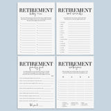Modern Retirement Party Games Bundle Printable by LittleSizzle