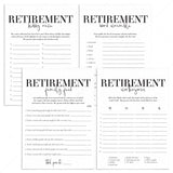 Modern Retirement Party Games Bundle Printable by LittleSizzle