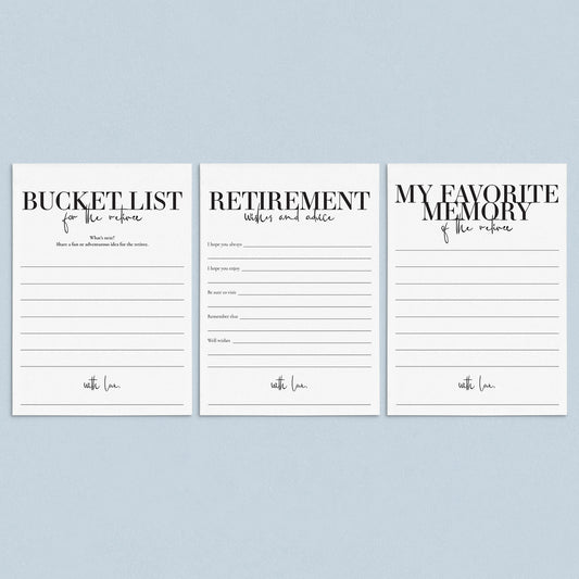 Printable Retirement Party Keepsakes Bundle by LittleSizzle