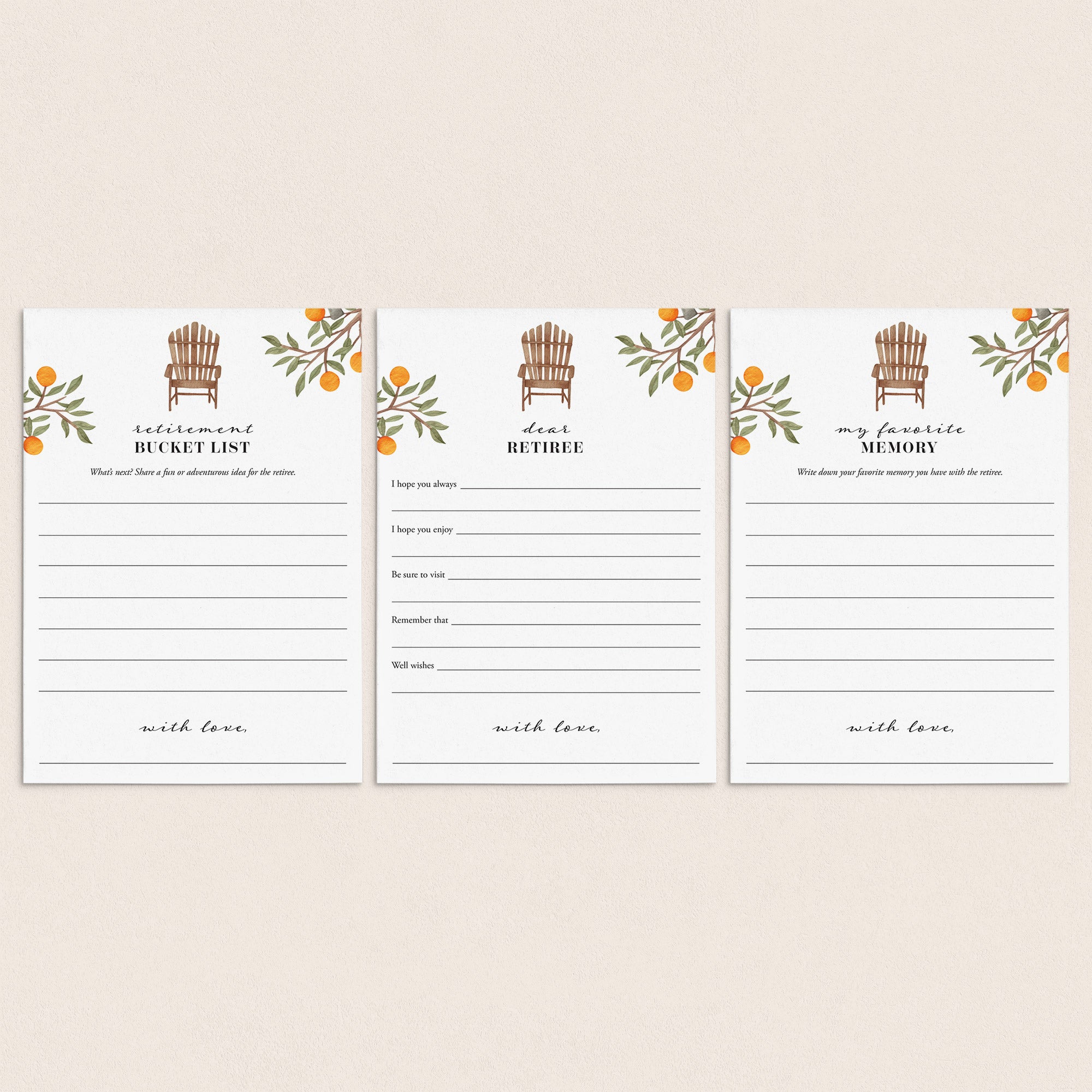Retirement Wishes Cards for Her Printable by LittleSizzle