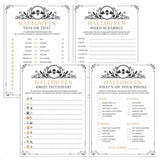 Vintage Theme Halloween Party Games for Adults Instant Download by LittleSizzle