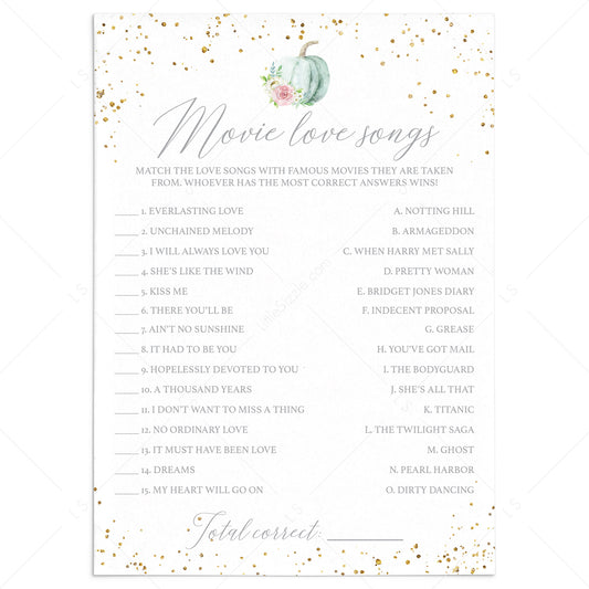 Fall Wedding Shower Game Printable by LittleSizzle