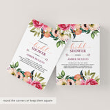 Boho Chic Bridal Shower Invitation PDF Template