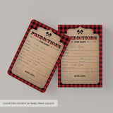 Predict babys future with baby predictions cards rustic