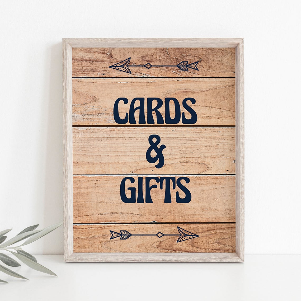 Cards and gifts sign download for rustic party by LittleSizzle