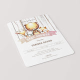 Forest Animals Baby Shower Invitation DIY Woodland
