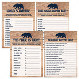 Rustic baby shower games bundle by LittleSizzle