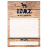 Deer baby shower advice for new mom printable by LittleSizzle