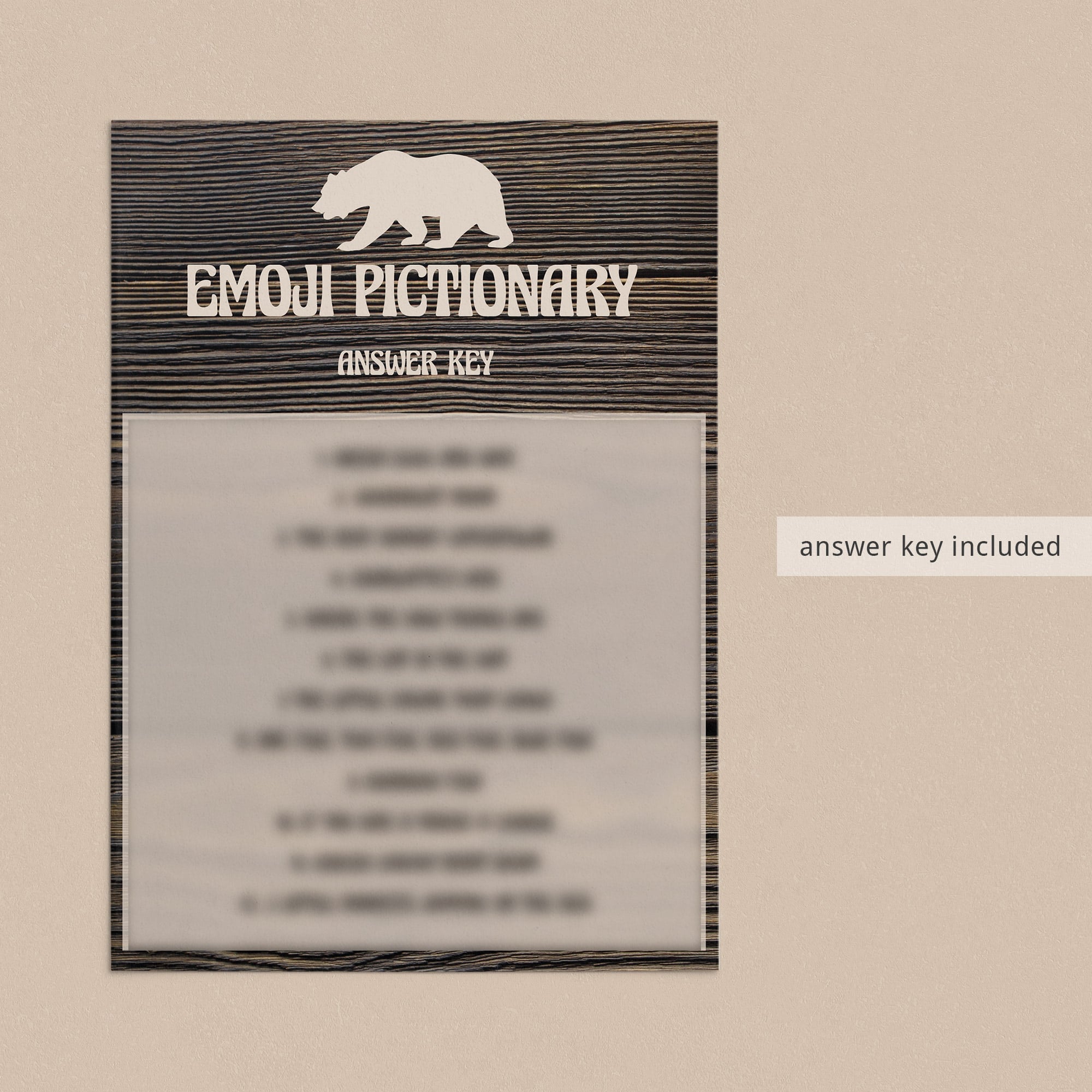 Emoji pictionary baby shower game answers by LittleSizzle