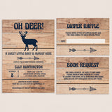 Woodland baby shower invitation templates by LittleSizzle