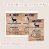 Forest baby shower invitation and games printables by LittleSizzle