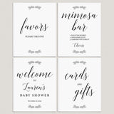 Elegant Baby Shower Signs Bundle Download by LittleSizzle