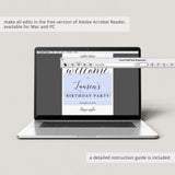 DIY Welcome Sign Template Instant Download