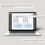 Minimal bridal shower invitation template by LittleSizzle