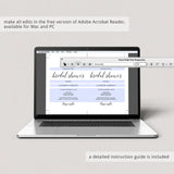 Digital bridal shower invitation template by LittleSizzle