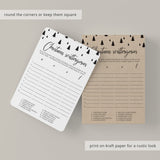 Xmas Scattergories Game Printable