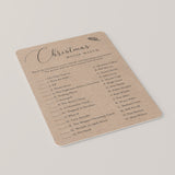 Rustic Christmas Game Printable Movie Trivia