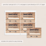 Rustic Baby Shower Invitation Templates