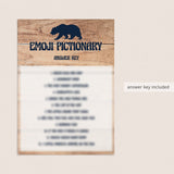 Woodland baby shower emoji pictionary game by LittleSizzle