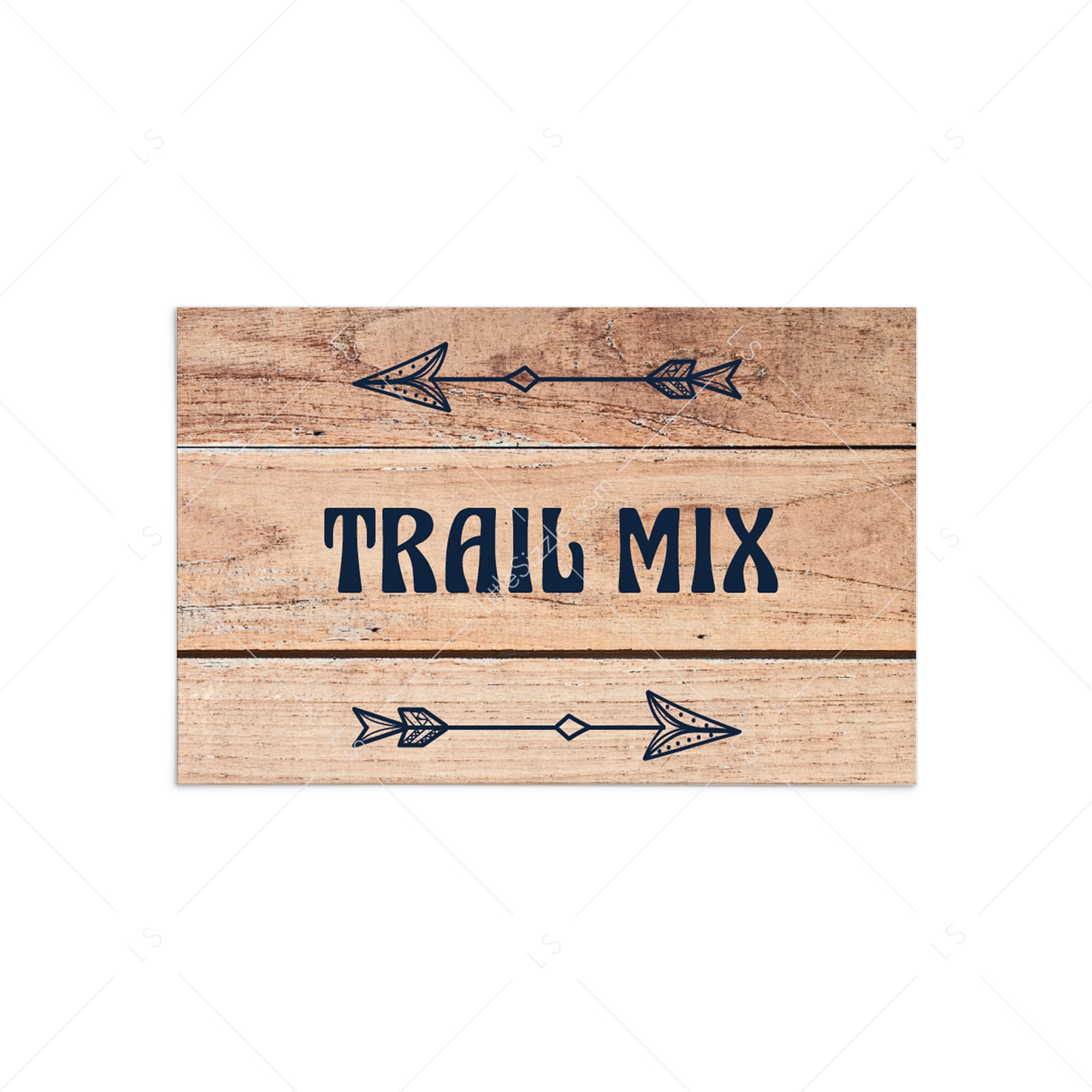 Editable woodland food card template by LittleSizzle