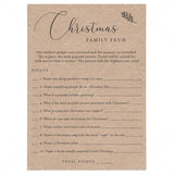 Rustic Christmas Game Family Feud Printable by LittleSizzle
