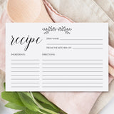 Rustic Recipe Cards Printable by LittleSizzle