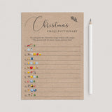 Kraft Christmas Game Emoji Pictionary Printable by LittleSizzle