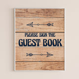 Woodland baby decorations guest book table signage by LittleSizzle
