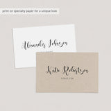 Black and white seating cards by LittleSizzle