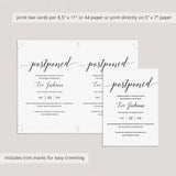 Modern Postponed Announcement Template