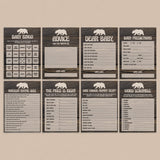 Rustic animal baby shower games package by LittleSizzle