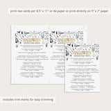 Halloween Superstition Trivia with Answer Key Printable