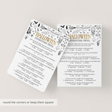 Halloween Superstition Trivia with Answer Key Printable