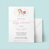 Unicorn Baby Shower Invitation Template
