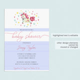 Unicorn Baby Shower Invitation Template