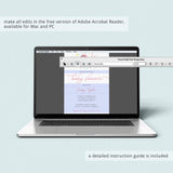 Unicorn Baby Shower Invitation Template