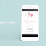 Unicorn Baby Shower Invitation Set