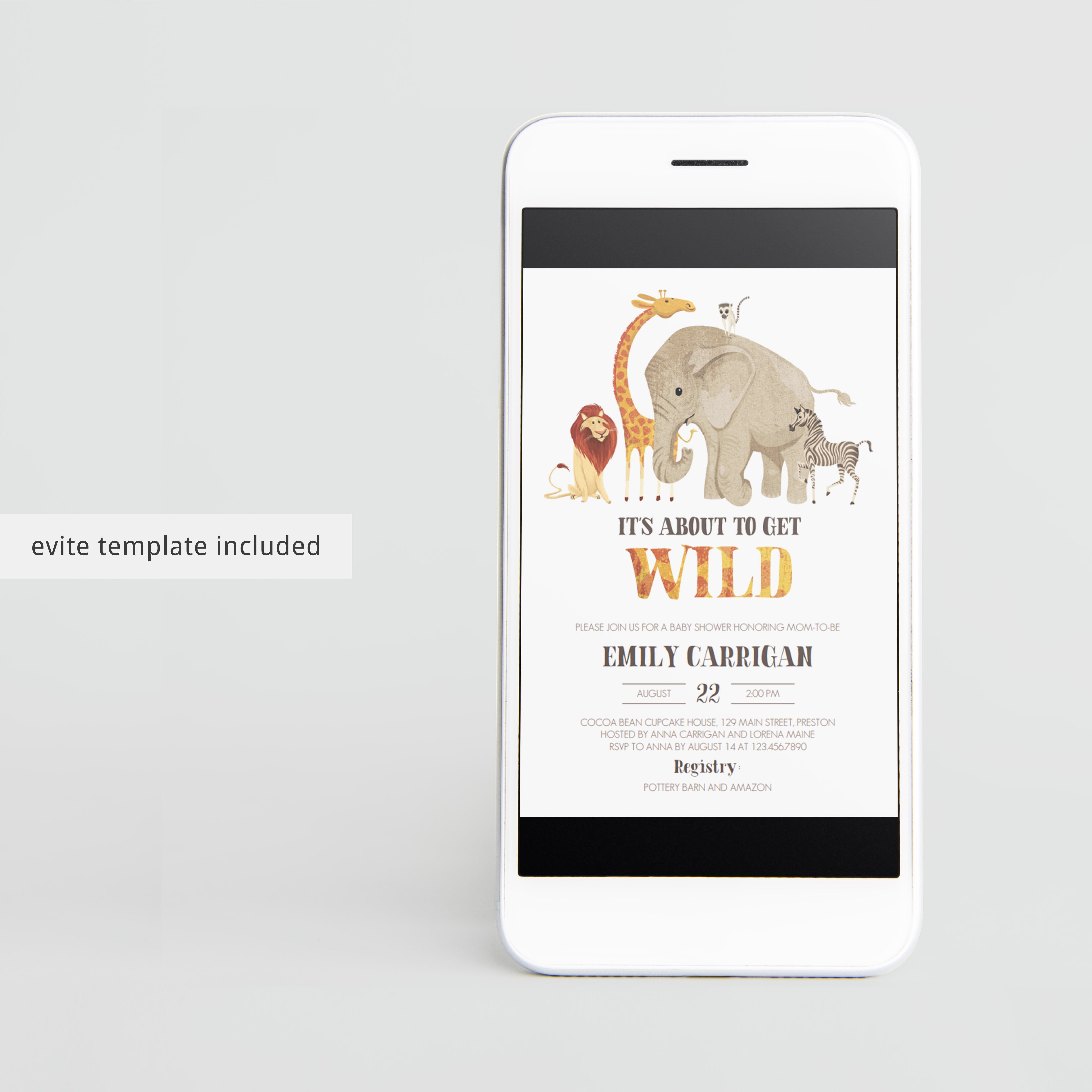 Safari jungle baby party invitations by LittleSizzle
