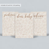Neutral Safari Baby Shower Games Package Instant Download