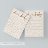 Safari Baby Shower Wishes for Baby Cards Printable