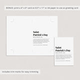 St Patricks Day Definition Print Instant Download