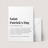 St Patricks Day Definition Print Instant Download