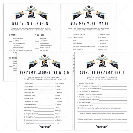 Friendsmas Party Games Bundle Instant Download by LittleSizzle